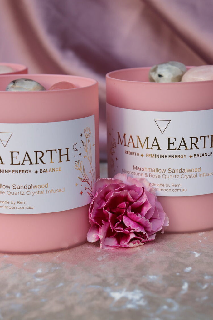 MAMA EARTH CANDLE / / REMI CANDLES / / SCRATCHED JAR