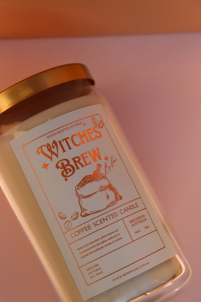 WITCHES BREW COFFEE CANDLE / / REMI CANDLES