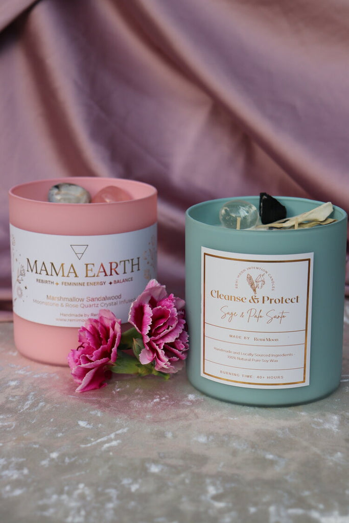MAMA EARTH CANDLE / / REMI CANDLES / / SCRATCHED JAR