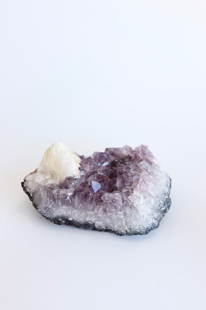 AMETHYST CLUSTER - WITH CALCITE INCLUSION #2