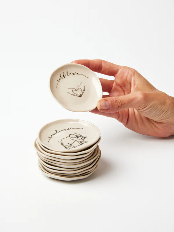 JONES & CO / / IF NOT NOW, WHEN / / AFFIRMATION TRINKET DISH