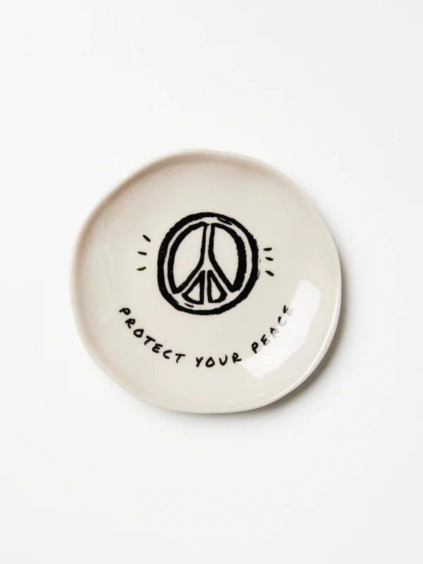 JONES & CO / / PROTECT YOUR PEACE / / AFFIRMATION TRINKET DISH