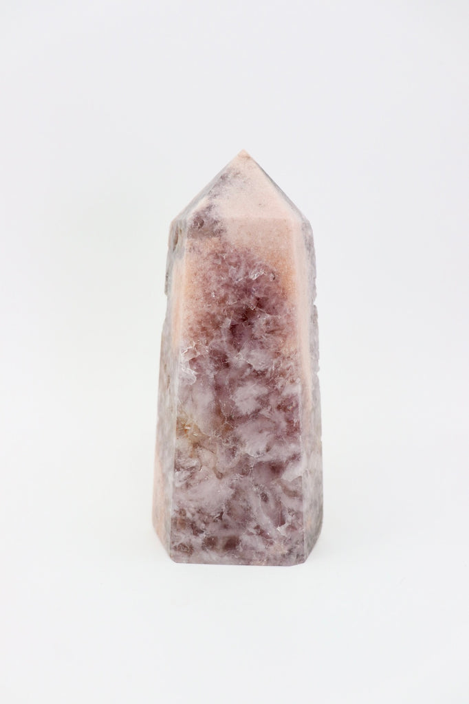 PINK AMETHYST x FLOWER AGATE TOWER EXTRA LARGE
