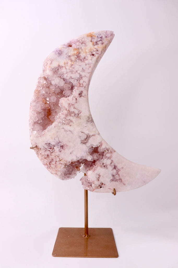 PINK AMETHYST / / XXL MOON WITH STAND #3