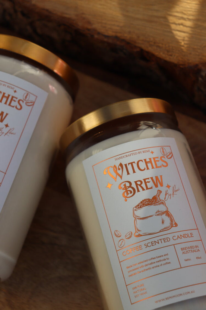 WITCHES BREW COFFEE CANDLE / / REMI MOON