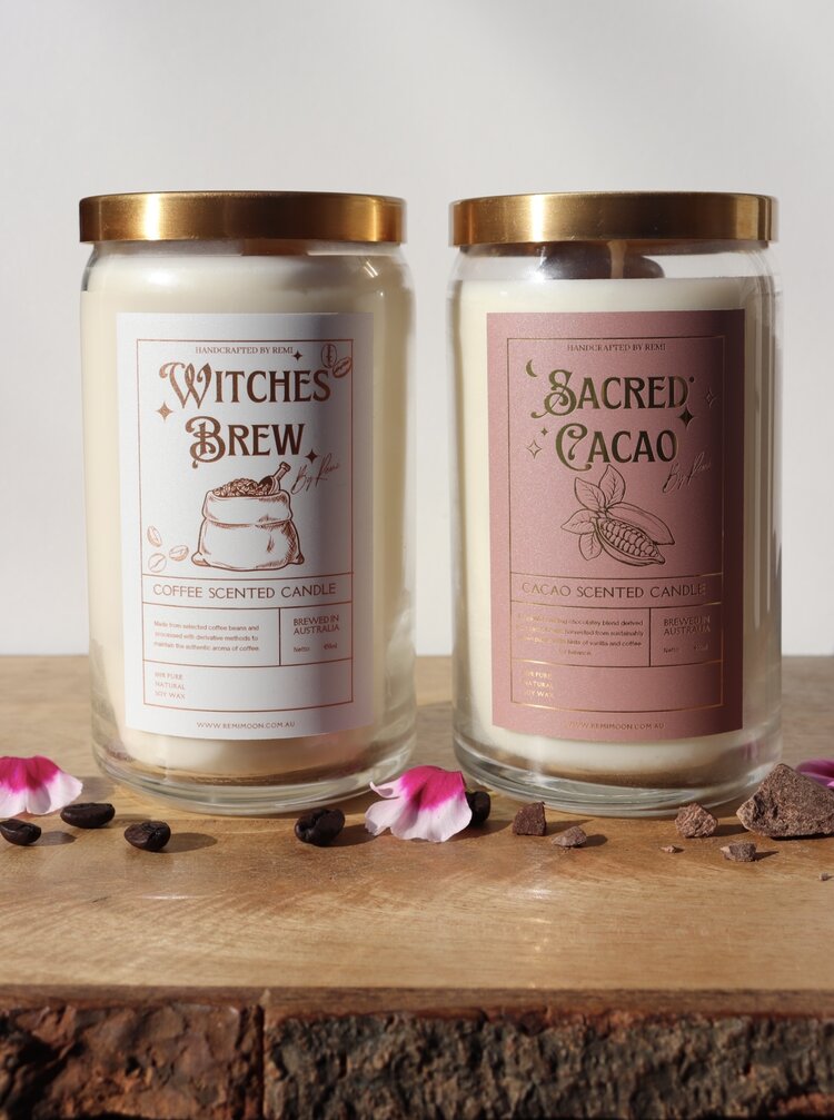 SACRED CACAO CANDLE / / REMI MOON