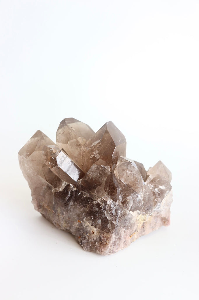 XXL SMOKY QUARTZ CLUSTER / / WITH GOLDEN RUTILE INCLUSIONS #1