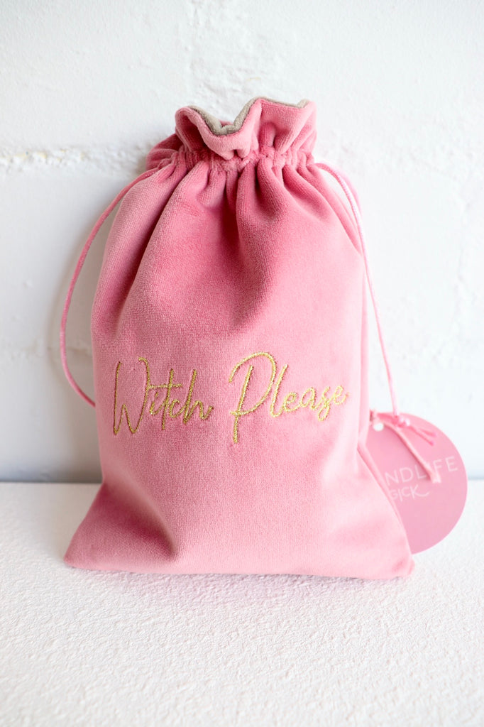 WITCH PLEASE EMBROIDERED TAROT BAG / / LITTLE WITCH CO EXCLUSIVE