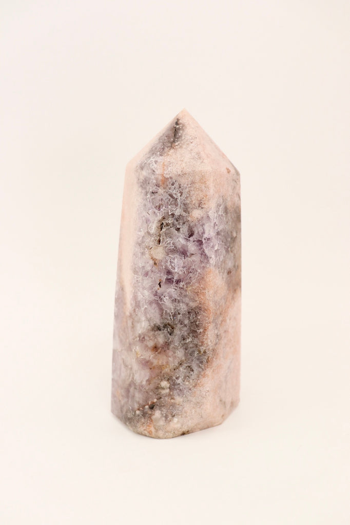PINK AMETHYST x FLOWER AGATE TOWER EXTRA LARGE